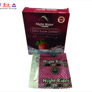 NIGHT RIDER DOTTED MULTI FLAVOURED CONDOMS