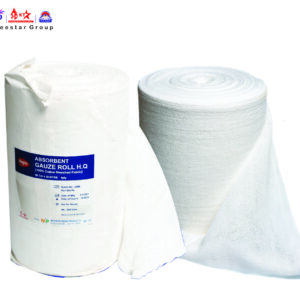 ABSORBENT GAUZE ROLL H.Q 4PLY