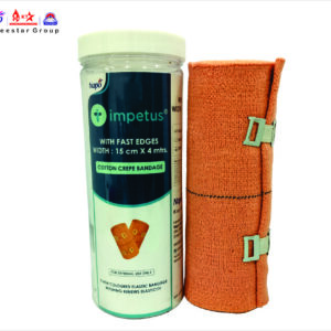 IMPETUS CREPE BANDAGE FAST EDGE 15CM X 4 MTR