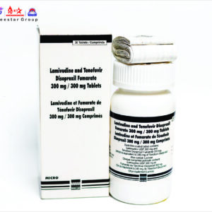 LAMIVUDINE 300 + TENOFOVIR 300 MG TABLETS